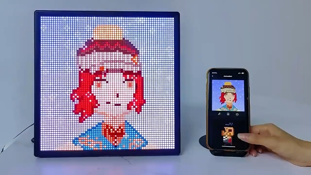 LED ピクセルディスプレイ　32x32 おしゃれ Amazon.co.jp: iDotMatrix LEDピクセルディスプレイ、32x32